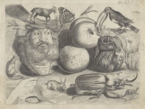 Study Sheet with Drawing Examples: Portraits, Animals, Insects by Michael Snijders