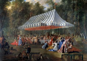 Fete Given by Louis Francois Joseph de Bourbon, Prince of Conti to Hereditary Prince Charles Guillaume Ferdinand of Brunswick Luebourg