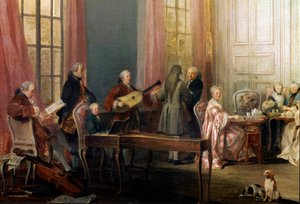 The English was served in the Salon des Quatre-Glaces