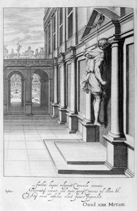 Iphis Hangs Himself in Despair That He Could Not Gain Anaxarete, 1655 by Michel de Marolles