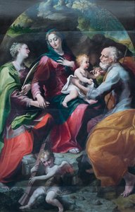 Madonna with Child and St. Barbara