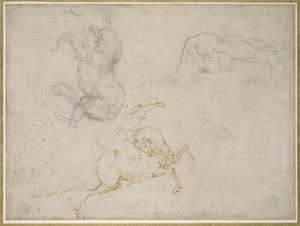A Horseman Charging and Other Studies