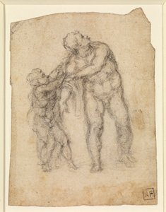 Aeneas and a Child (recto) by Michelangelo Buonarroti