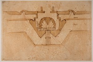 Design for a bastion for a gateway by Michelangelo Buonarroti