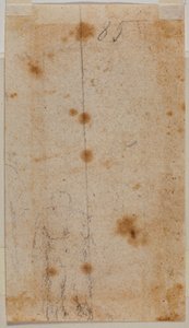 Figure Sketch by Michelangelo Buonarroti