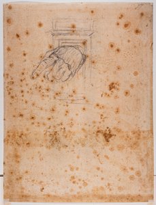 Study for a Pillar and Hand by Michelangelo Buonarroti