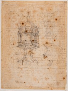 Two Ciborium Studies by Michelangelo Buonarroti
