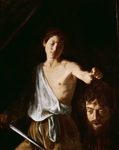 David with the Head of Goliath, 1606 (detail)