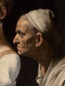 Detail (Servant) from Judith and Holofernes, 1599 by Michelangelo Merisi Caravaggio
