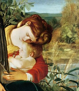 Rest on the Escape to Egypt (detail) by Michelangelo Merisi Caravaggio