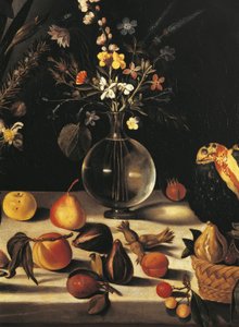 Still Life with Flowers and Fruit (detail)