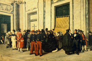 Entrance hall of Santa Maria Maggiore, ca 1865