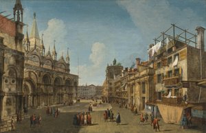 View of the Piazzetta dei Leoni by Michele Marieschi