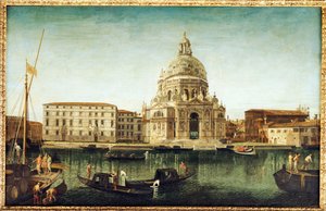Santa Maria della Salute, Venice, with Gondolas on the Grand Canal