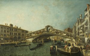 The Rialto Bridge, Venice by Michele Marieschi
