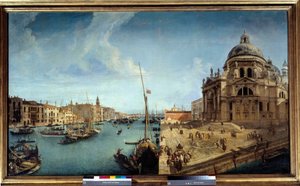 View on the Entrance of the Grand Canal and on the Church of Salute in Venice by Michele Marieschi