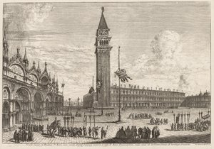 Views of Venice: Piazza and Piazzetta, 1741 by Michele Marieschi