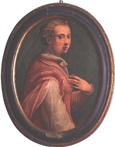 Portrait of a woman by Michele di Ridolfo Tosini