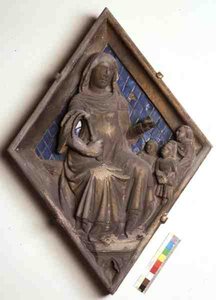 Grammar, Relief Tile from the Campanile by Micheli Gino