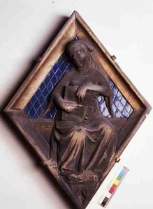 Music, relief tile from the Campanile by Micheli Gino