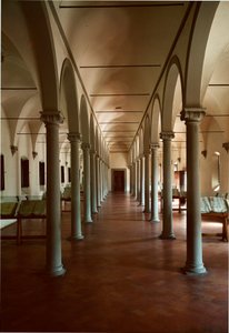 Library of the convent of San Marco in Florence, Italy