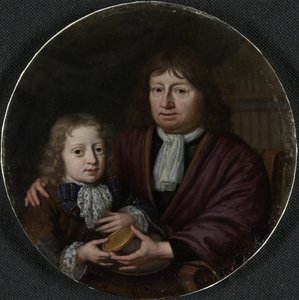 Double Portrait of Isaac Pontanus and Hendrik van Beek Isaac Pontanus (1625-1710) Giving His Grandson Hendrik van Beek a Gold Medal
