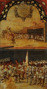The Conquest of Mexico, Panel XV, c.1696-1715 by Miguel Gonzalez