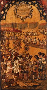 The Conquest of Mexico, Panel X by Miguel Gonzalez