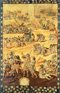 The Encounter Between Hernando Cortes and Montezuma