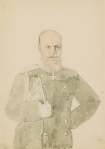 Portrait of Emperor Alexander III by Mihaly von Zichy