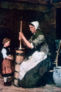 Woman at the Churn