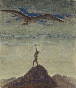 The Sign of Sagittarius (From the Cycle Zodiac) by Ciurlionis, Mikalojus Konstantinas