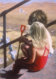 On the Promenade Steps by Mike Briscoe