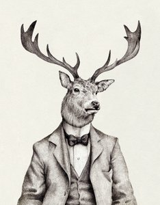Human Body Dressed in Vintage Attire by Mike Koubou