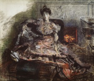 After the Concert. Portrait of N. Zabela-Vrubel, 1905
