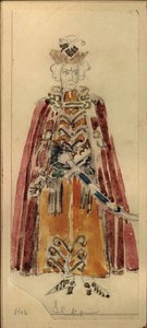 Costume Design for the Opera Mazepa by P.I. Tchaikovsky by Mikhail Aleksandrovich Vrubel