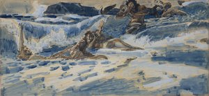 Playing naiads and tritons by Mikhail Aleksandrovich Vrubel