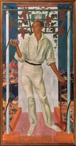 Portrait of the Mexican Artist Roberto Montenegro Nervo by Mikhail Nikolayevich Yakovlev