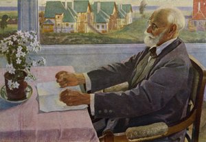 Portrait of Russian Physiologist Ivan Pavlov