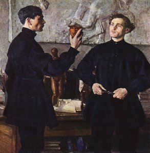Portrait of the Korin Brothers, Artists