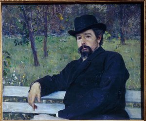 Portrait of the Painter Nikolai Alexandrovich Yaroshenko by Mikhail Vasilievich Nesterov