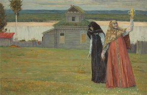 Two Sisters by Mikhail Vasilievich Nesterov