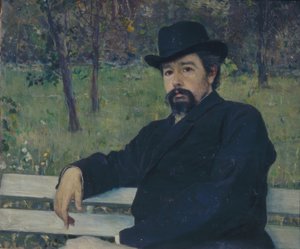 Portrait of the Painter Nikolai Alexandrovich Yaroshenko by Mikhail Vasilyevich Nesterov