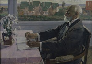 Portrait of the Physiologist, Psychologist, and Physician Ivan P. Pavlov by Mikhail Vasilievich Nesterov