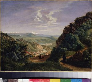 View of Pyatigorsk by Mikhail Yuryevich Lermontov