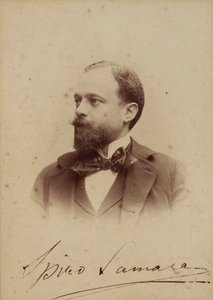 Portrait of the Composer Spyridon Samaras by Milano . Guigoni and Bossi