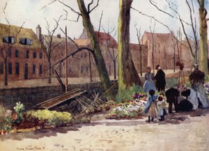 Flower-Market, Haarlem by Mima Nixon