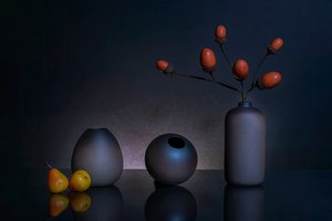 Dark Autumn Still Life by Ming Chen