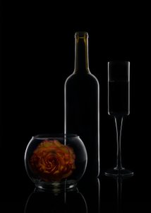 Elegant Wine and Rose by Ming Chen