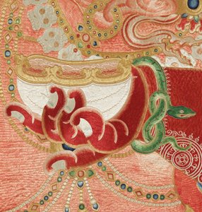 Imperial Embroidered Silk Thangka (detail) by Ming Dynasty Chinese School